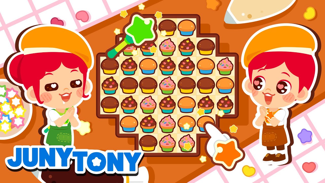 Baking Song | Cupcake Baking Game 🧁🍫 | Playtime Songs | Kids Song | JunyTony