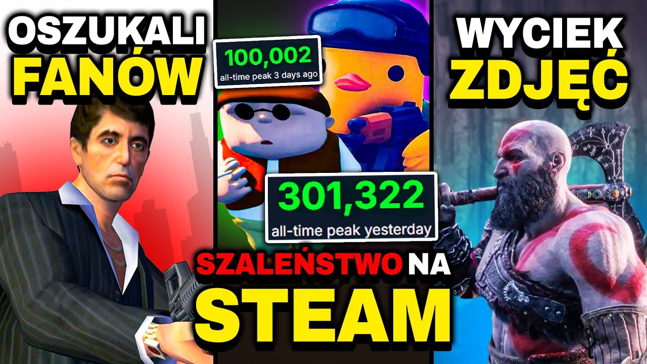 Te Gry KOMPLETNIE Niszczą Steama! &mdash; Wyciek ZDJĘĆ z Anulowanego God Of War &mdash; Ogromny Scam Scarface