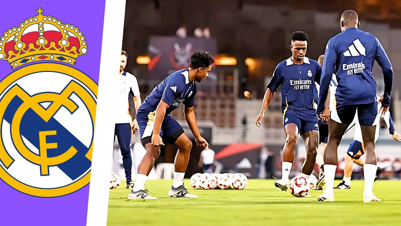 Último ENTRENAMIENTO del REAL MADRID previo a la FINAL ante el FC BARCELONA del CLÁSICO | SUPERCOPA