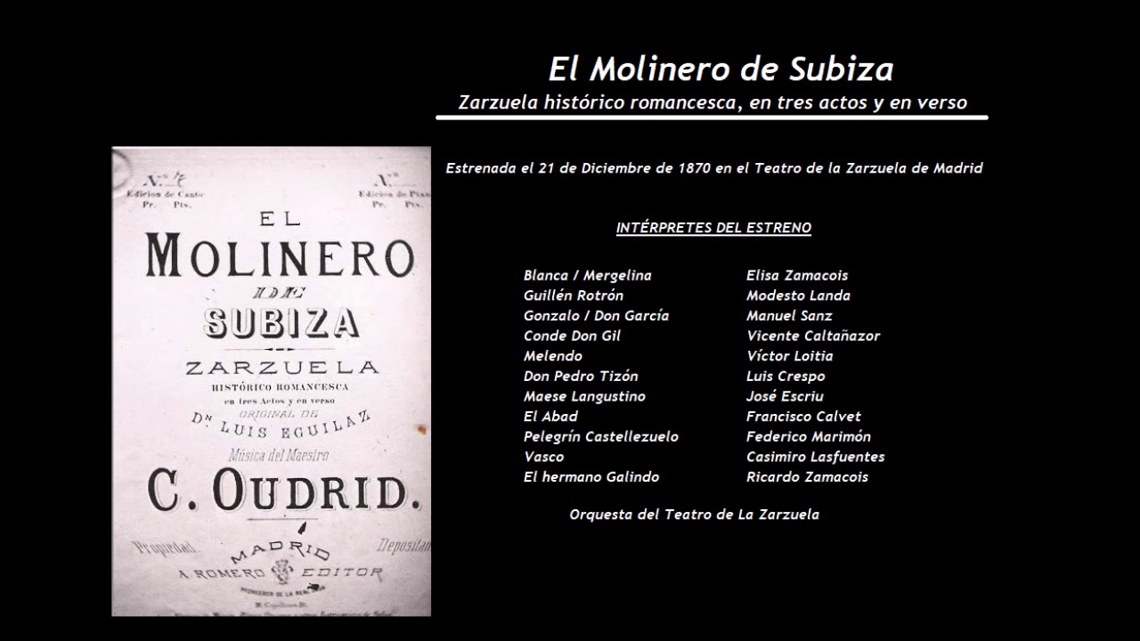 El Molinero de Subiza - Plegaria 'Salve, estrella de los mares' (1917)