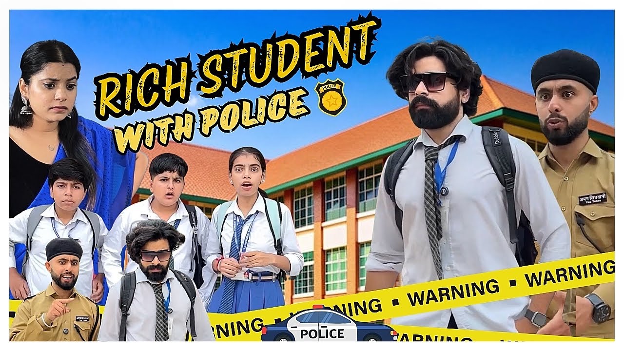 Rich Student With Police 👮😎 #teratrigun #comedy #schoollife #richstudent 