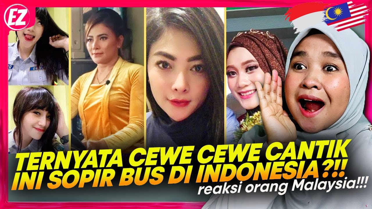 🇮🇩 SI CANTIK YANG LAKI BANGET!!😱😍 TERNYATA DI INDONESIA PUNYA SUPIR BUS CANTIK BANGET?! || 🇲🇾 REACT