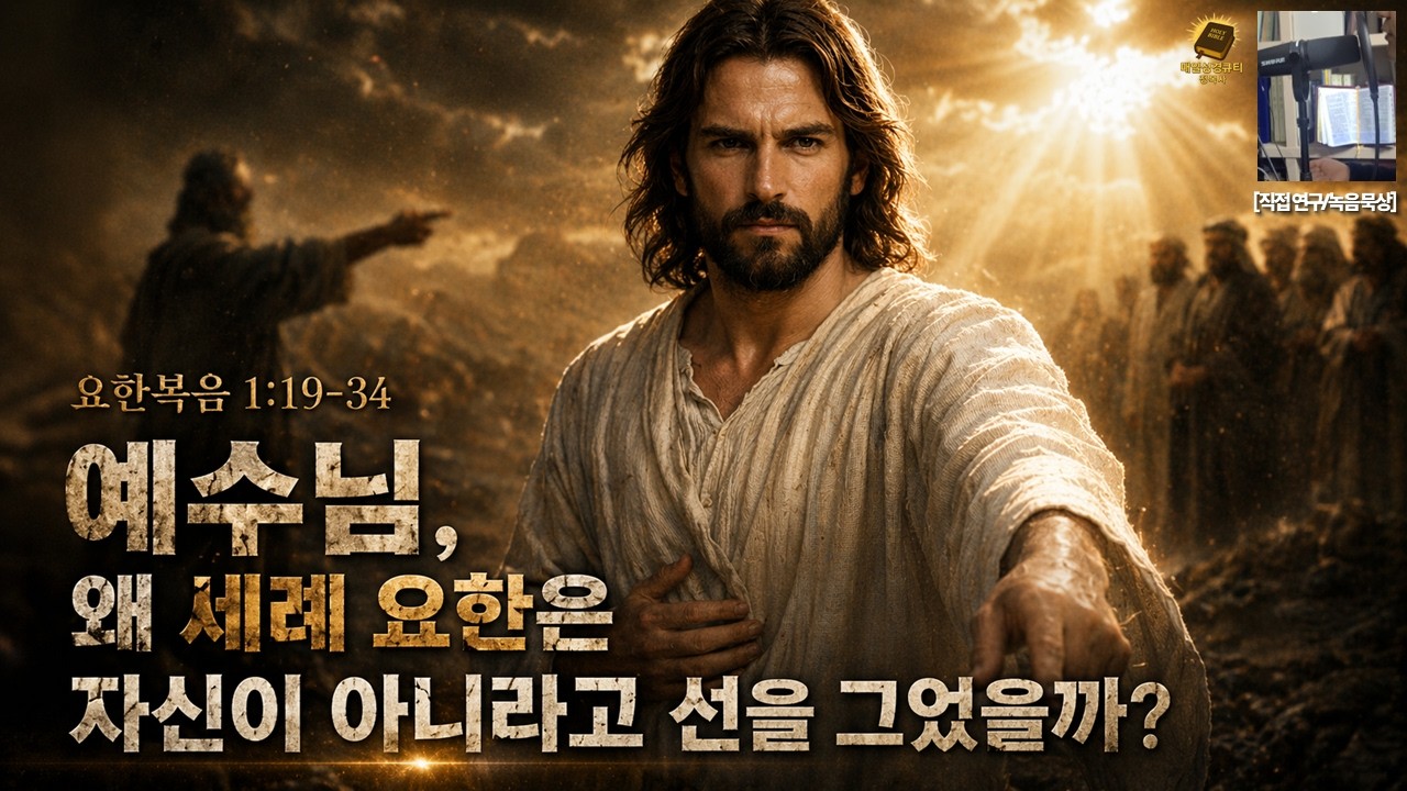 예수님, 왜 세례 요한은 자신이 아니라고 선을 그었을까 | 요한복음1:19-34 | 매일성경큐티
