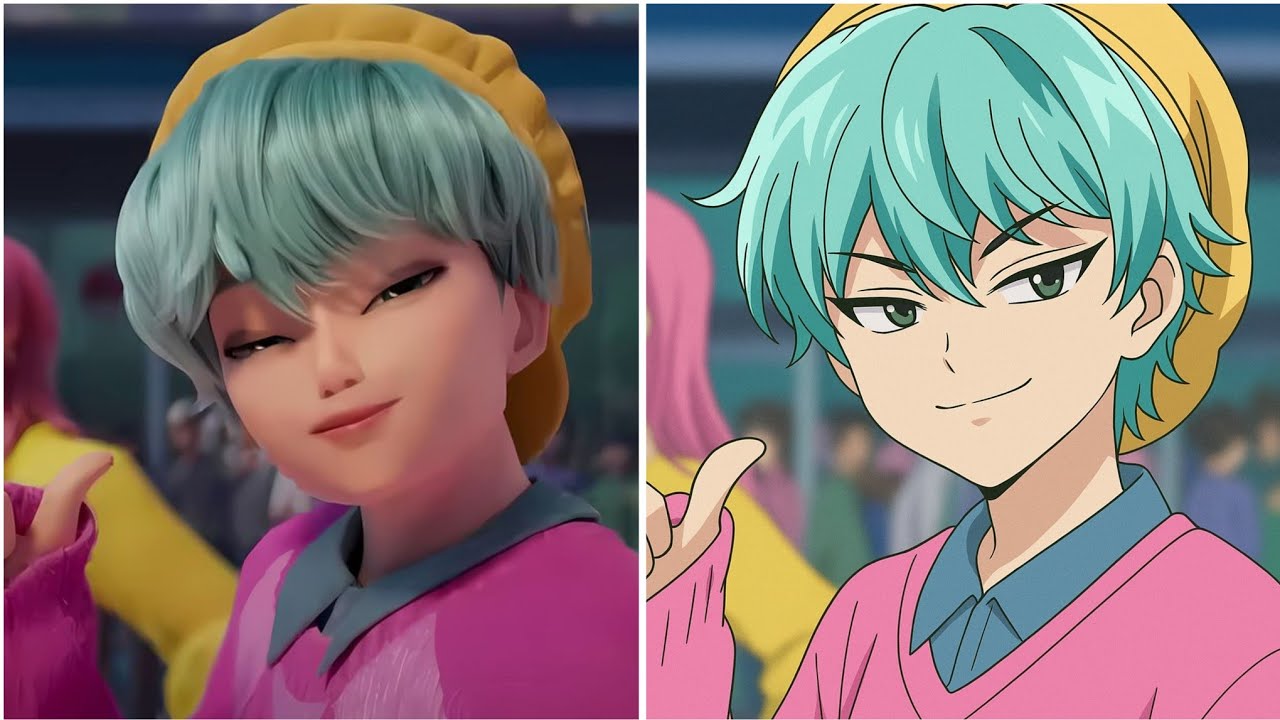 K-Pop Demon Hunters | Anime Version of All Characters (Cartoon to Anime) Remix || Ding King TV 
