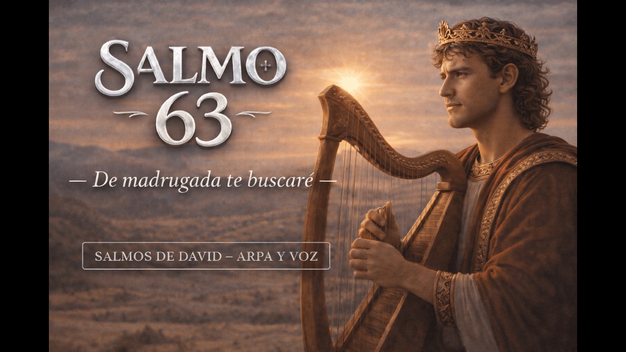Salmo 63 — Así Buscaba David a Dios en la Madrugada – Arpa y Voz