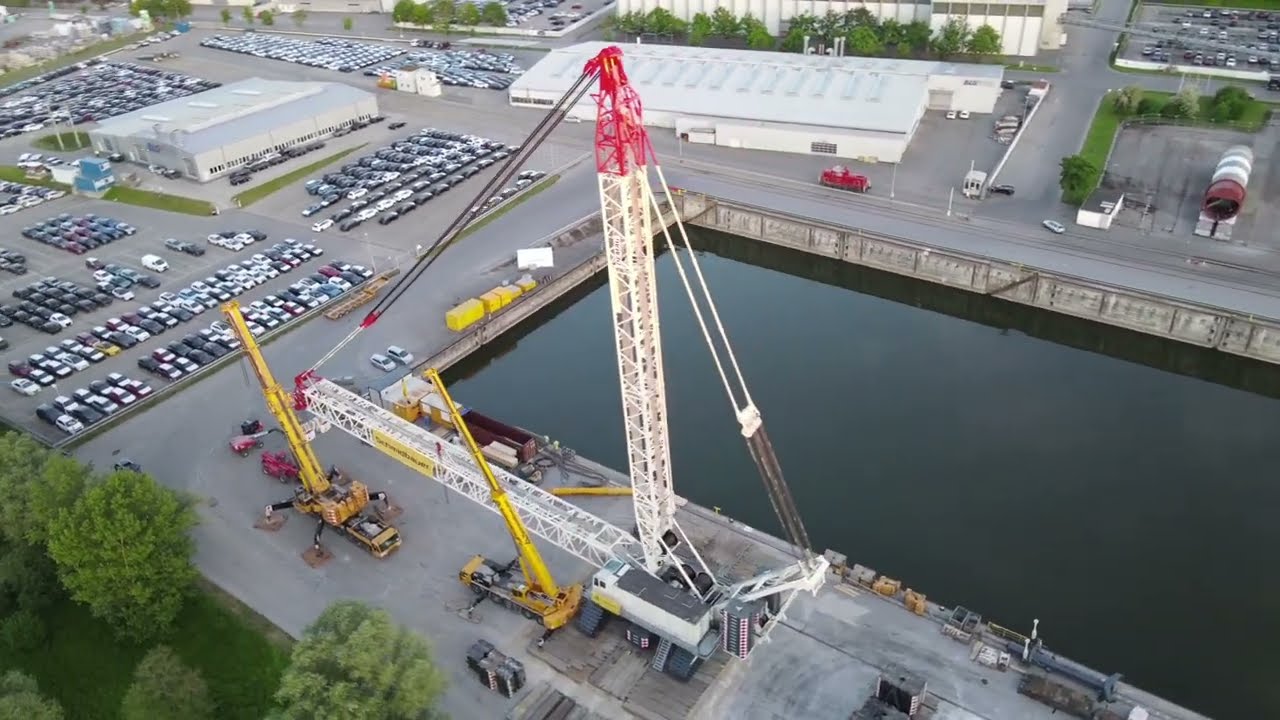 🏗️ DEMAG CC 8800 im Einsatz // Hafen Kelheim