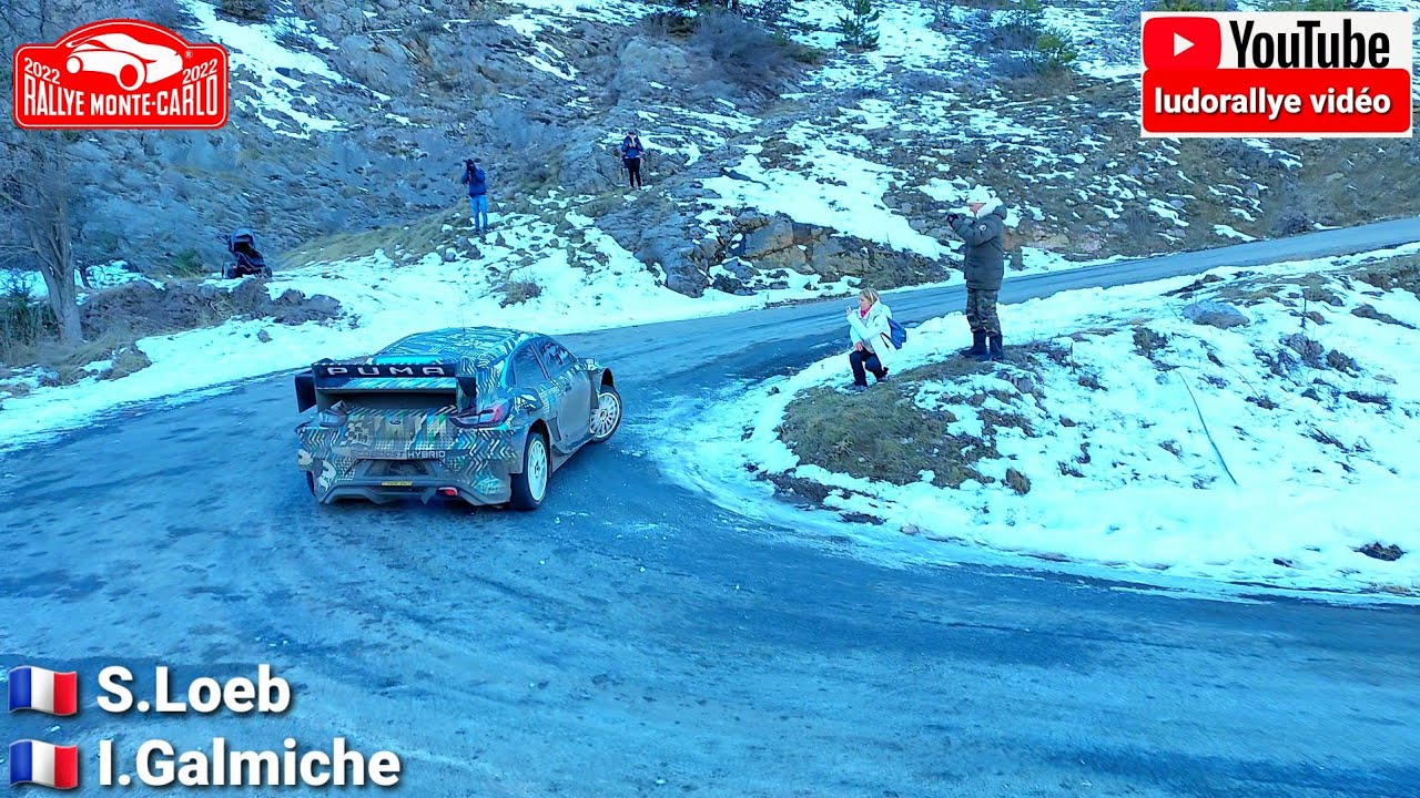 test Monte-Carlo 2022 Sébastien Loeb Ford Puma WRC Hybride 2022 , flat out