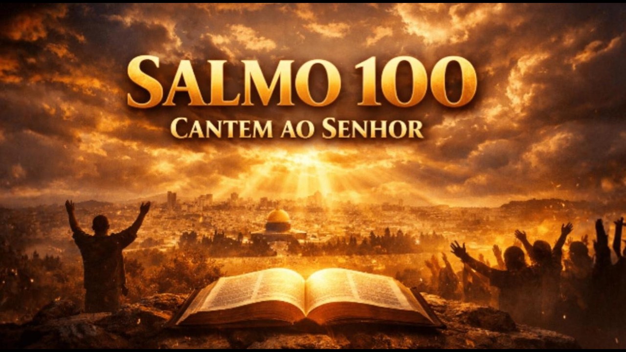 SALMO 100 CANTADO | Cantem ao Senhor com Alegria | Louvor Inspirador