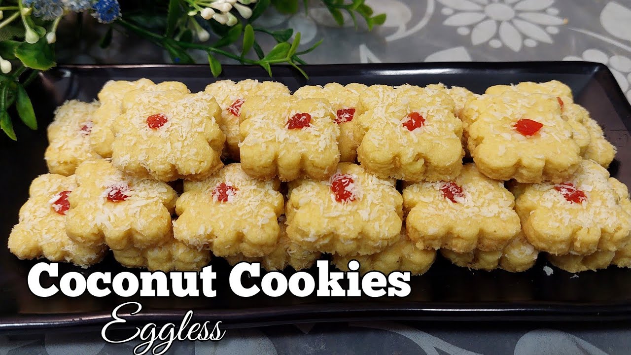 Deepavali Cookies: Eggless Coconut Cookies | Biskut Kelapa tanpa Telur