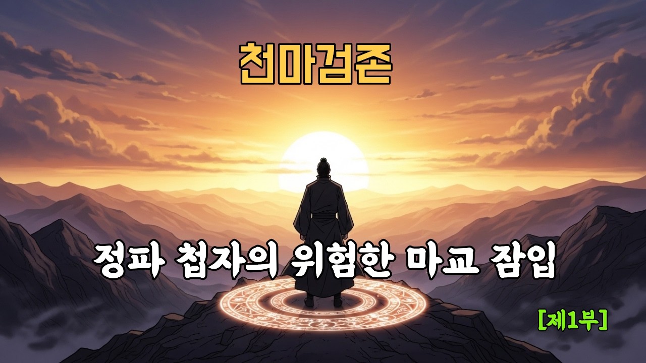 [무협 대서사] 천마검존 1부 - 무당의 검이 마교의 심장으로 | 1시간 몰입 오디오북.#천마검존#무협오디오북#마교잠입편#무협소설#오디오북#천마신교#무당파#스파이물