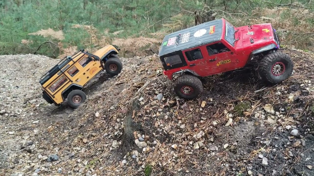 RC lost trails woods scx10 MJX H8H vs4-10 #vanquish #rccrawl #axial #trails #woods #forest #proline