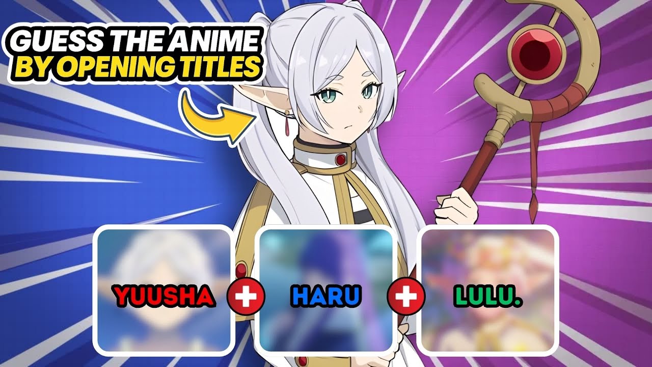GUESS THE ANIME BY OPENING TITLES 🎶🕹️ | Guess The Anime From 3 OP Titles | Anime Quiz 🔥