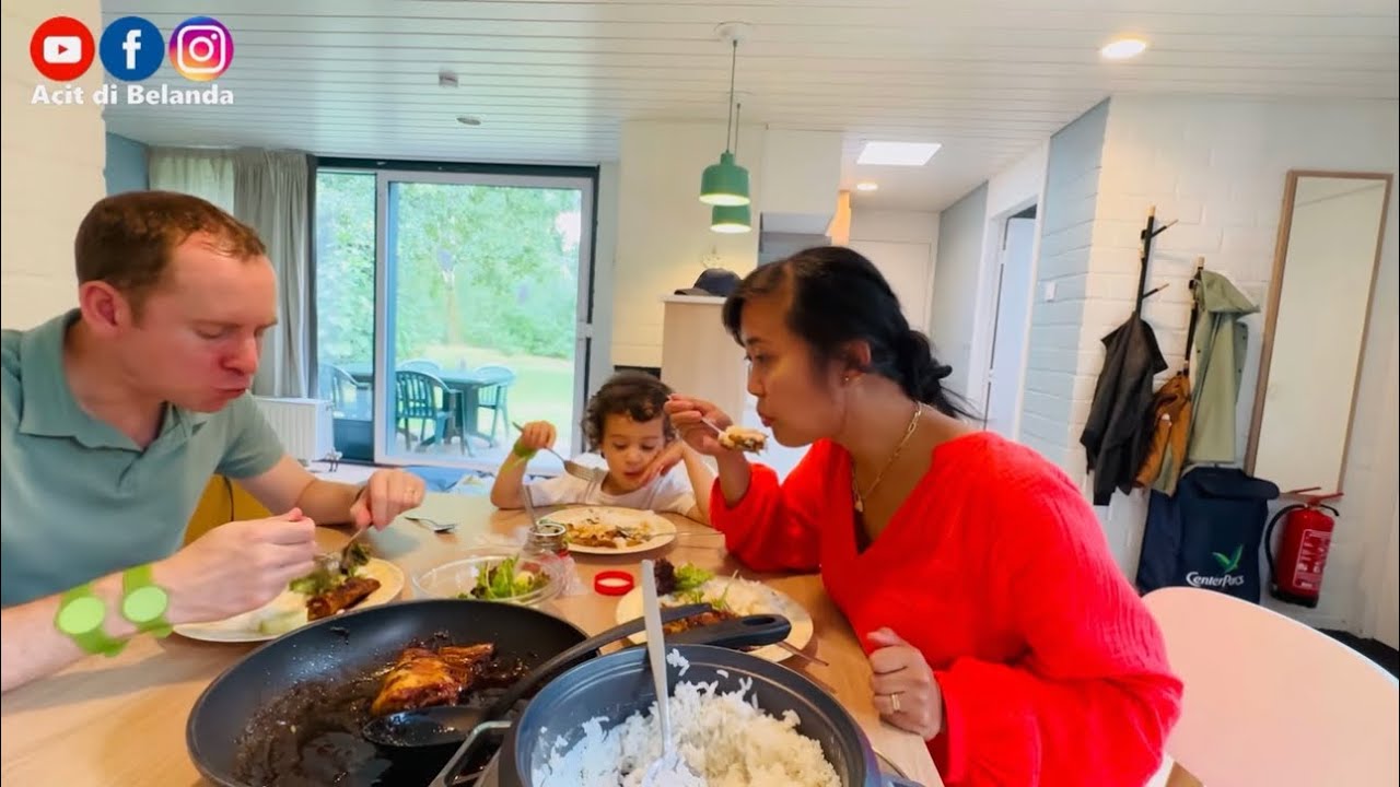 HARI PERTAMA TINGGAL di RUMAH HUTAN BELGIA || Happy banget bisa makan Nasi 😁