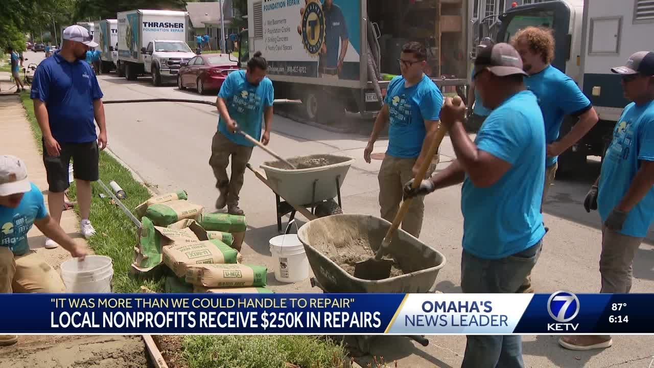 Local nonprofits receive $250,000 in repairs from Thrasher, including two in Omaha
