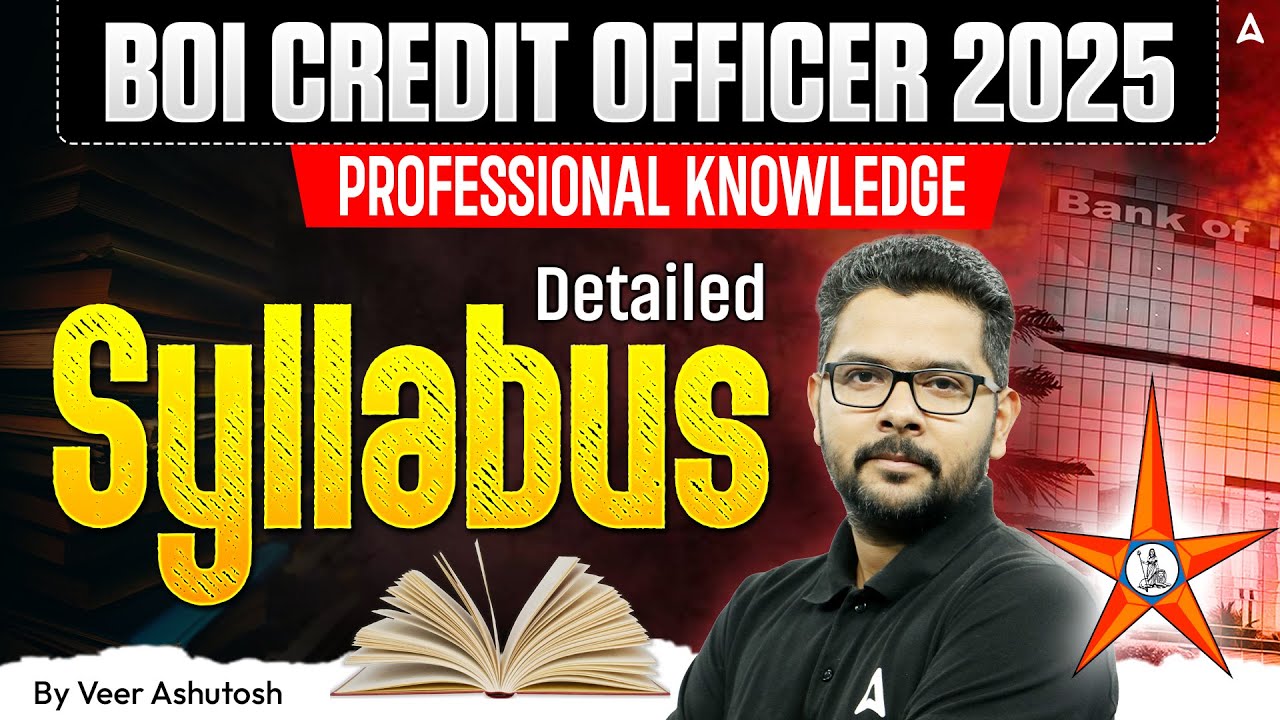 Bank Of India Recruitment 2025 | BOI Credit Officer Professional Knowledge Syllabus | Complete Guide