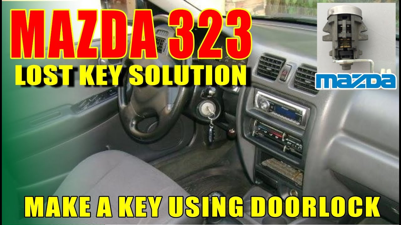 MAZDA 323 LOST KEY REPLACEMENT VIA DOOR LOCK.