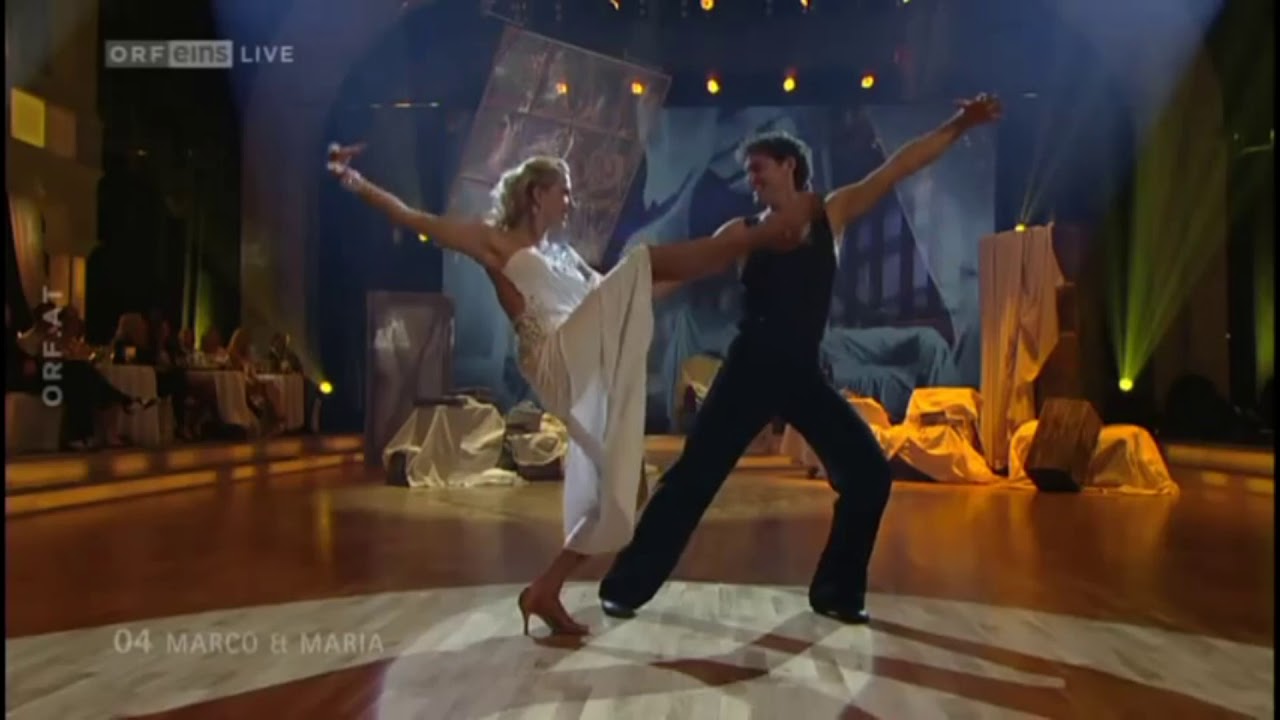 Dancing Star Maria Santner mit Marco Angelini - Show Tanz