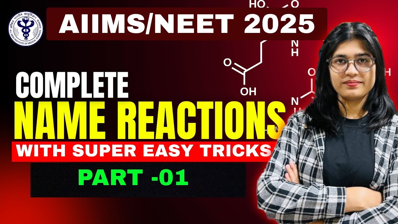 Name Reactions - Organic Chemistry| AIIMS/NEET 2025 Part - 01