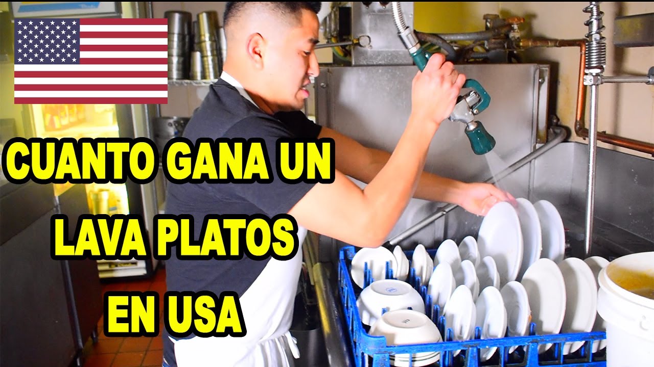 CUANTO GANA UN LAVA PLATOS EN (USA)🇺🇸