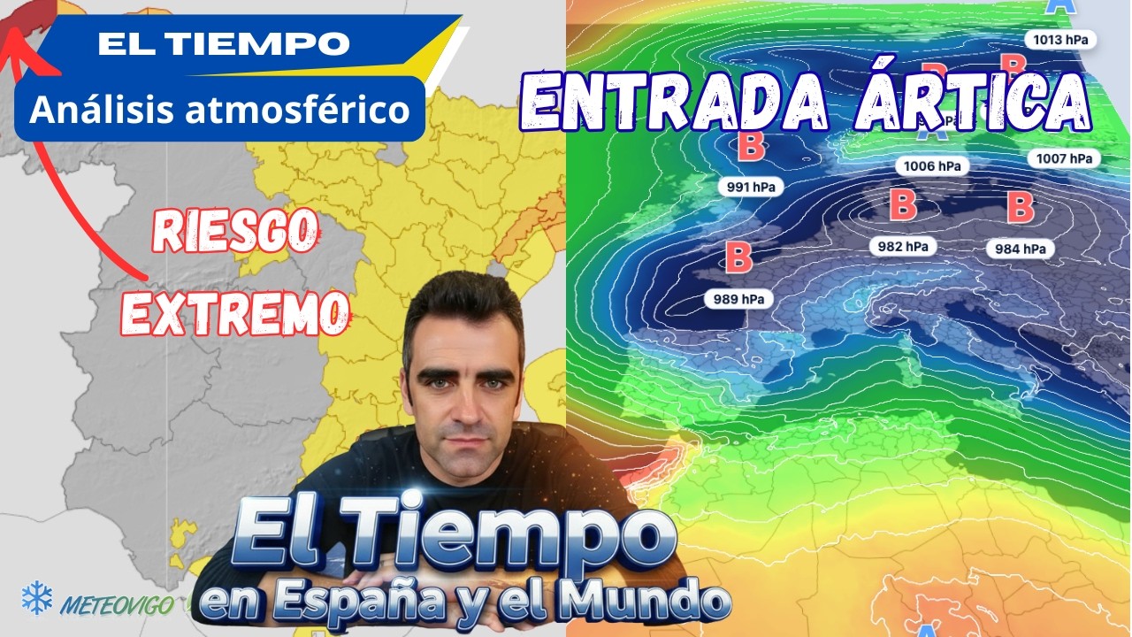 Olas de 10 m, fuertes vientos, ❄️​ nevadas, aludes, deshielos, lluvias fuertes: ⚠️ ATENCIÓN 🔴
