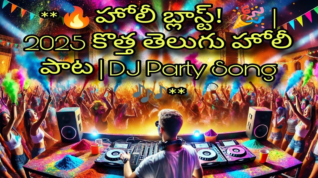 Holi Blast - Telugu Holi Party Song | Latest Holi DJ Song 2025 | Dance & Fun 🎶 #HoliBlast#HoliSong