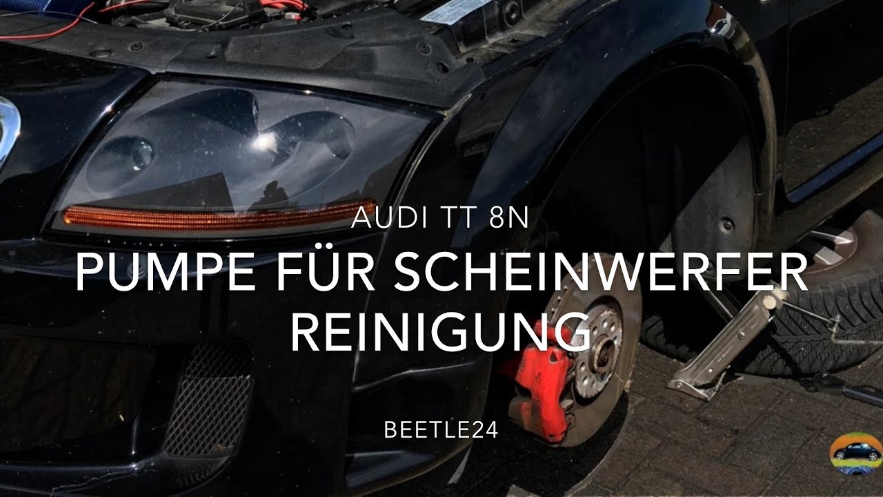 Audi TT 8N -  Pumpe für Scheinwerferreinigung auswechseln -  Audi TT Mk1  Headlights Washer Pump