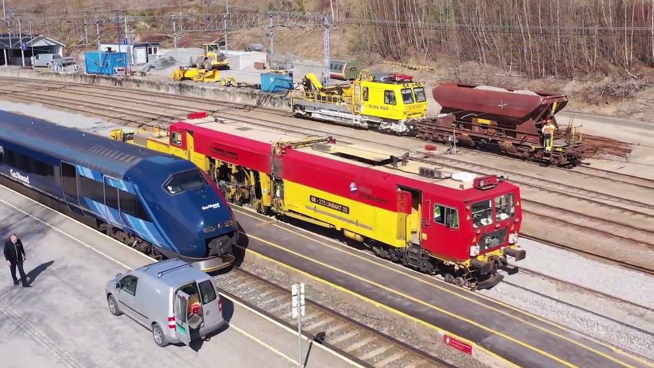 Nordagutu stasjon, anleggsområde