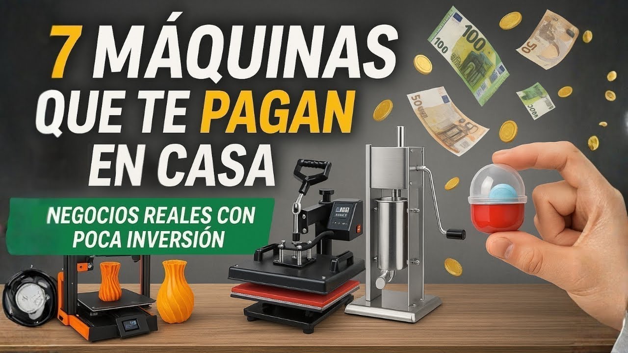 7 Mini M&aacute;quinas que te Hacen Ganar Dinero sin Salir de Casa