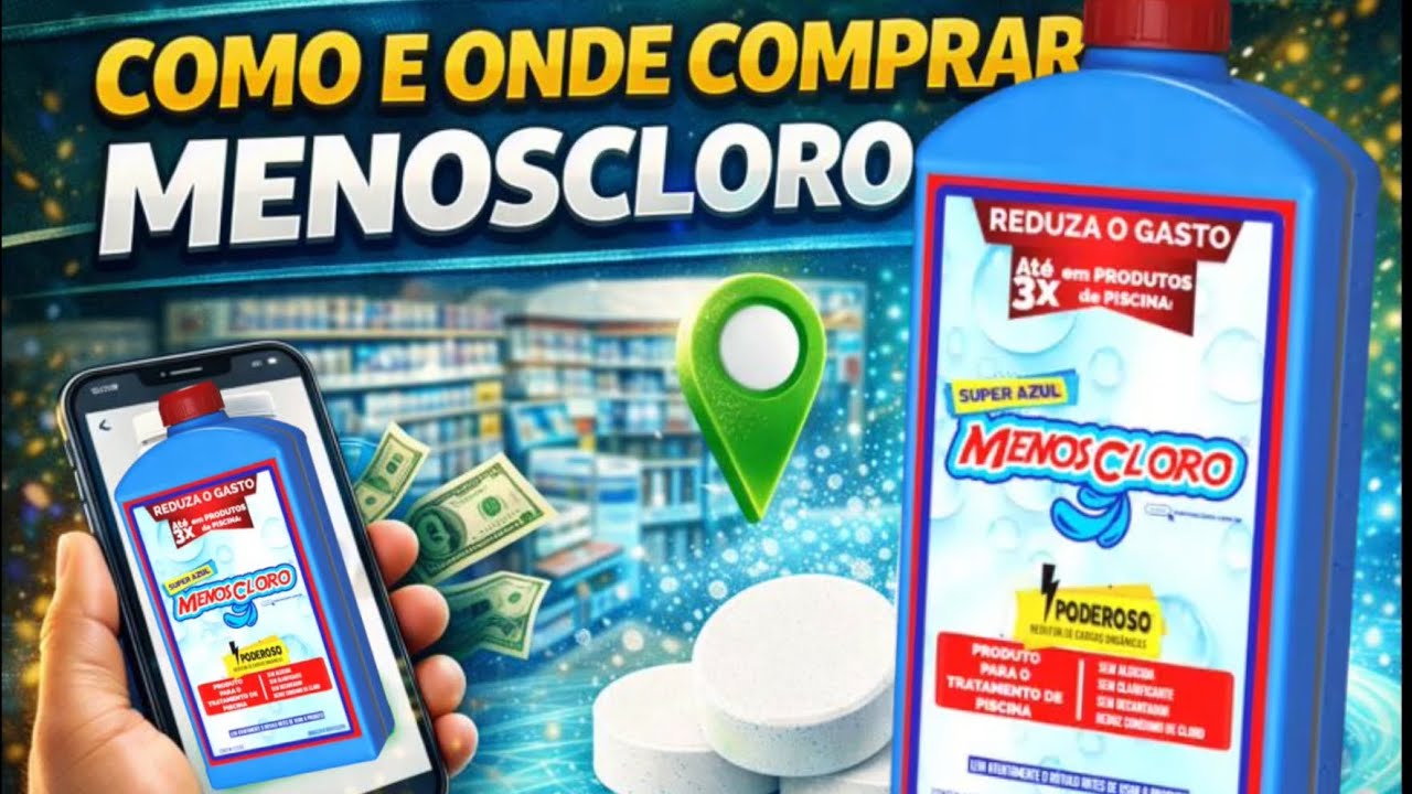 Como limpar sua piscina com apenas 1 produto - sempre limpa com Menoscloro com água de poço