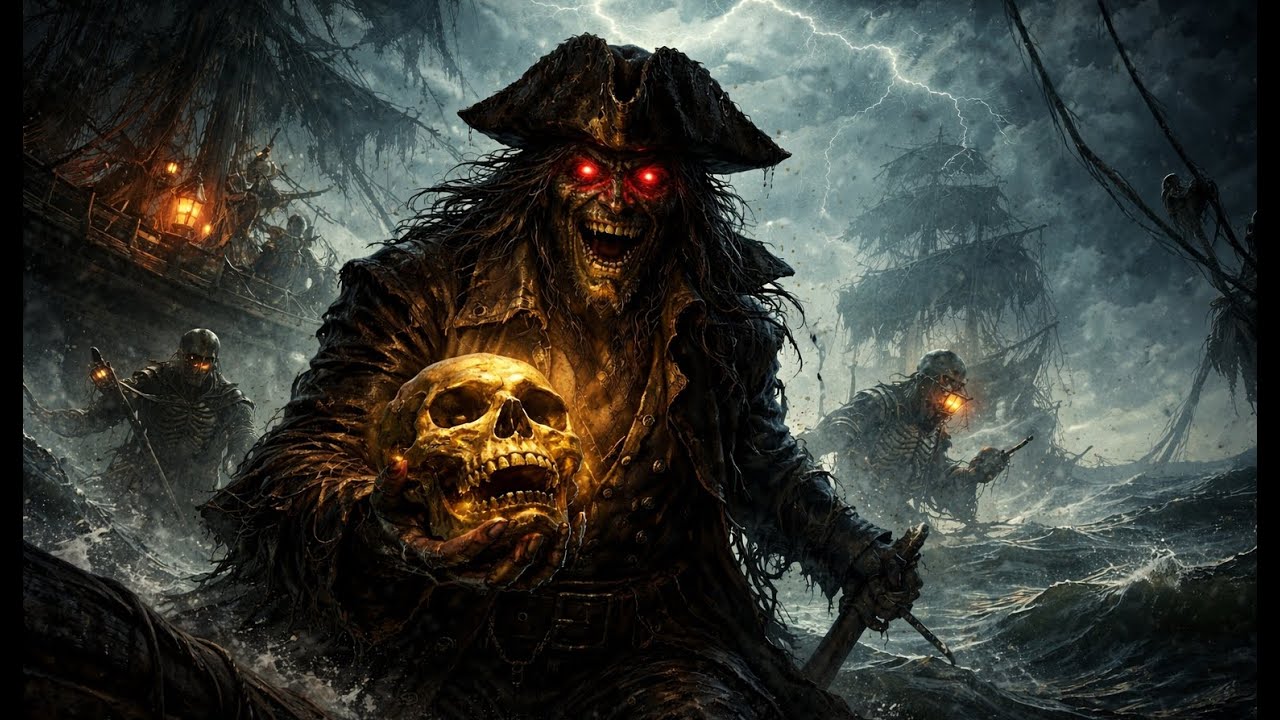 Red-Eyed Kells and the Devil’s Gold #music #pirates #folkmetal #metal #folk #devil #ai #aimusic