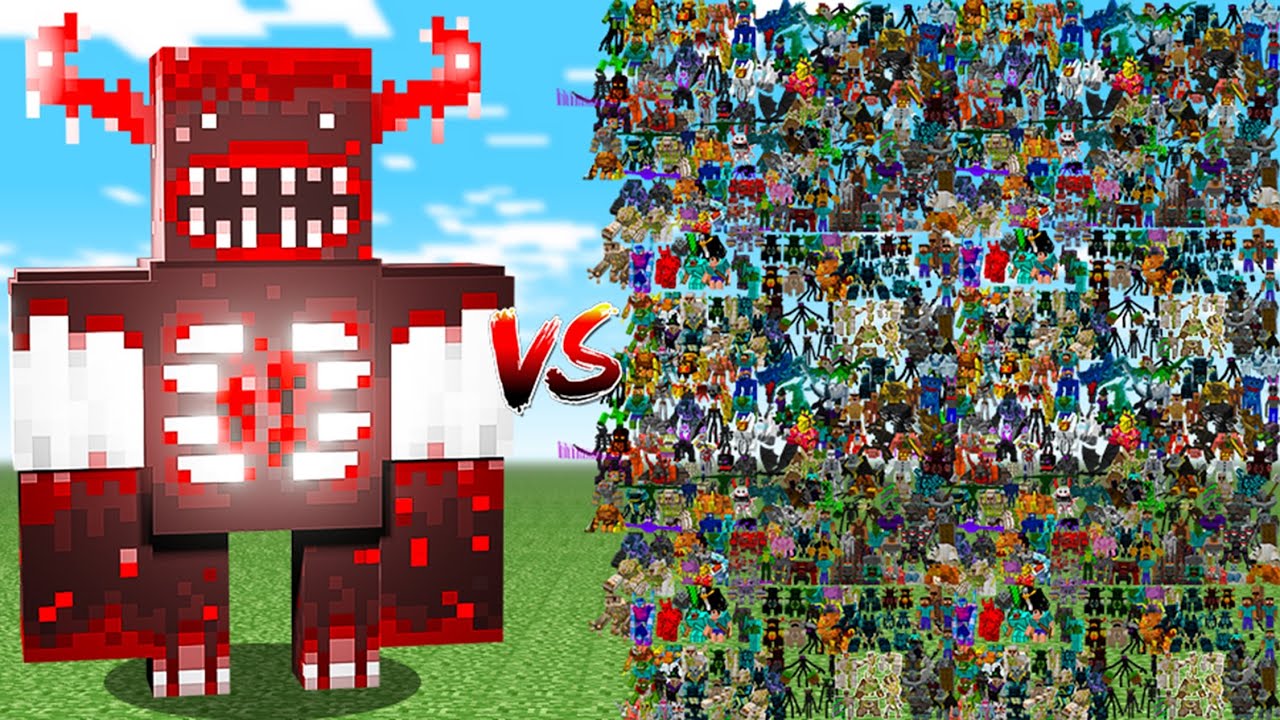 BLOOD WARDEN vs 500 RANDOM MOBS!