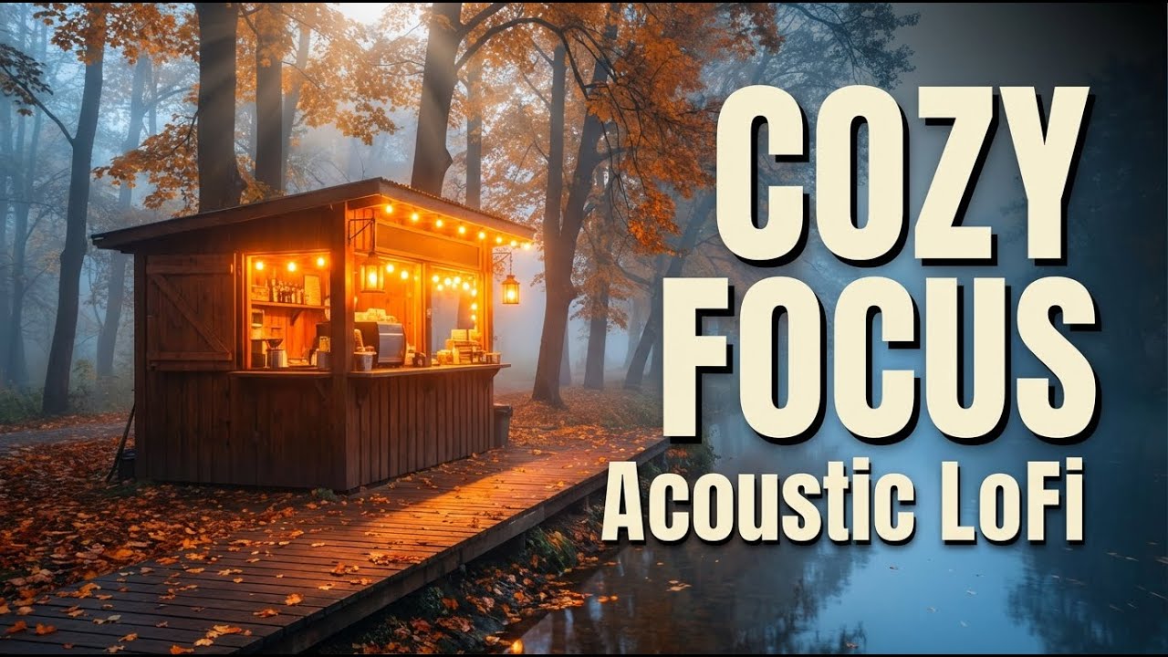 River Coffee Focus  Acoustic LoFi Work Music for Productivity