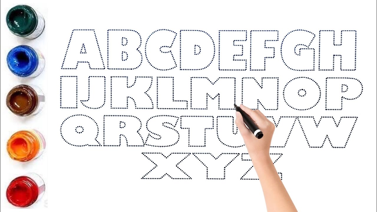 Fun & Easy Alphabet Drawing for Kids/Kids Learn to Trace & Color A-Z/Preschool Creativity Unleashed