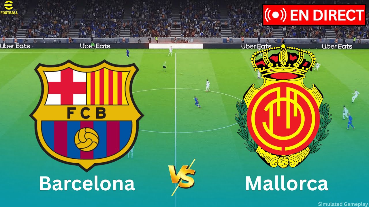 EN DIRECT : Barcelona contre Mallorca | La Liga 2025/26 | Simulation complet en direct | PES21