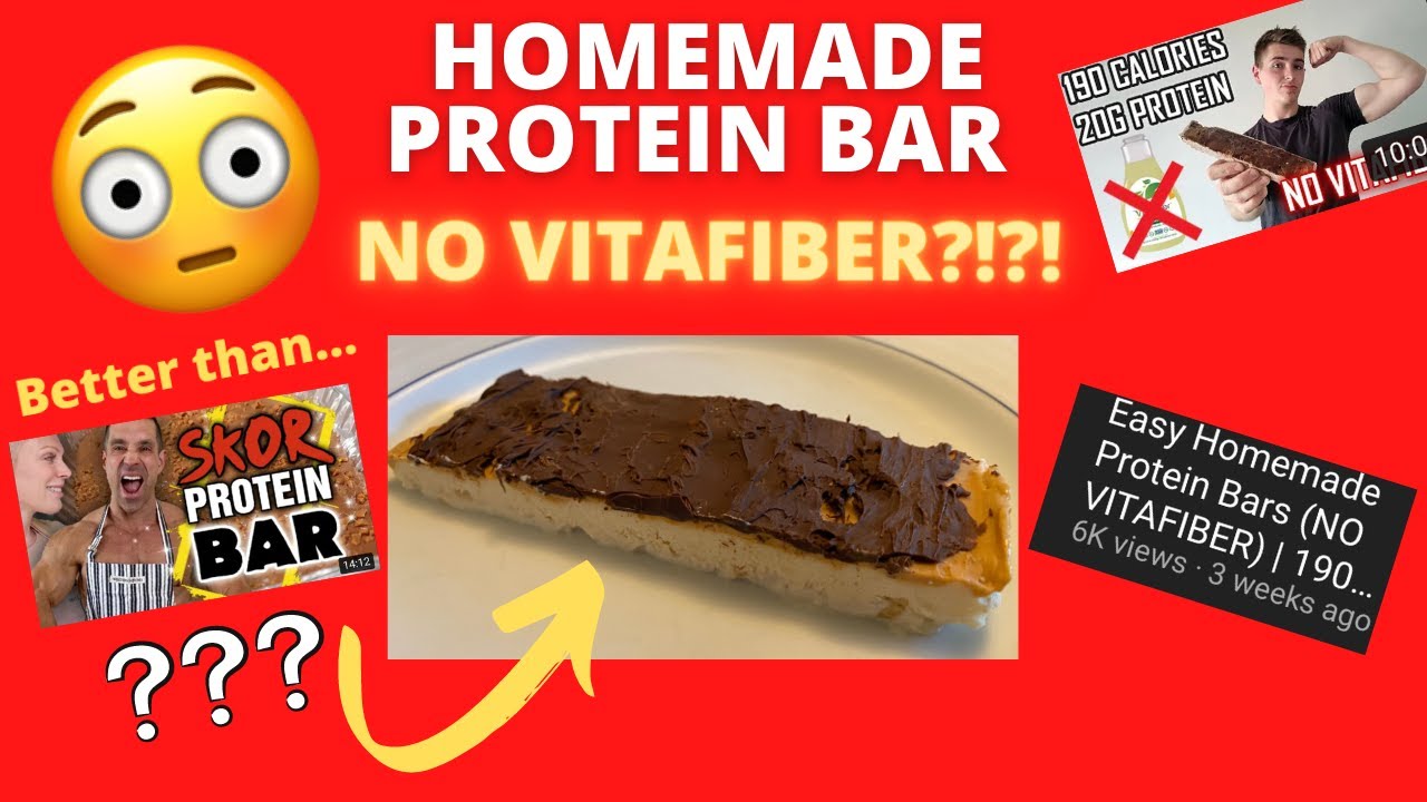 Easy Homemade Protein Bars (NO VITAFIBER) | BETTER than SKOR BARS?! | 190 Calories | Recipe Review