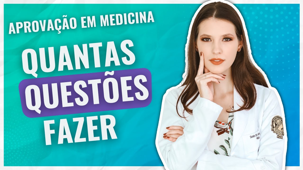 Quantas QUESTÕES por DIA para passar em MEDICINA na federal | Sarah Schollmeier