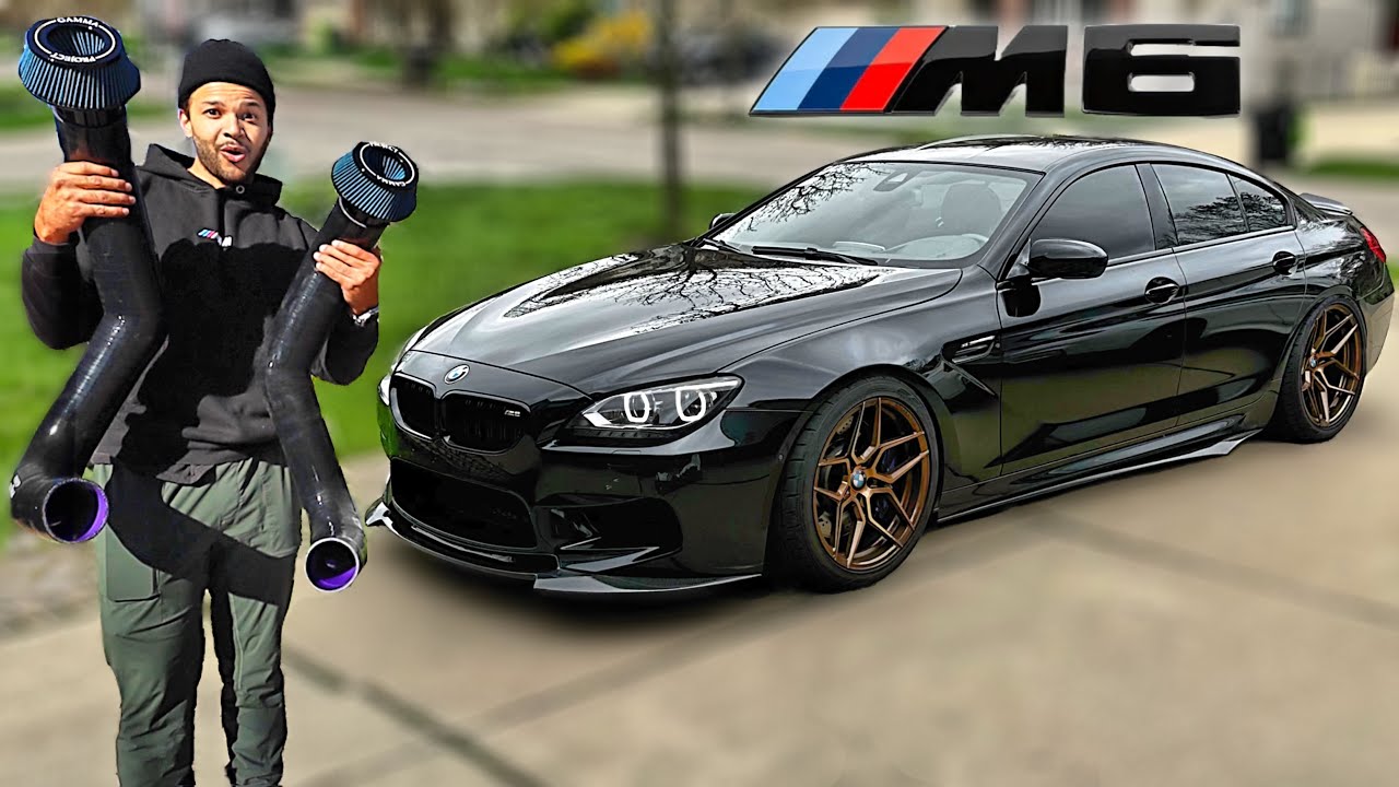 Installing FRONT MOUNT INTAKES on our 800HP Manual BMW M6 F06! [CRAZY LOUD TURBO EXHAUST]