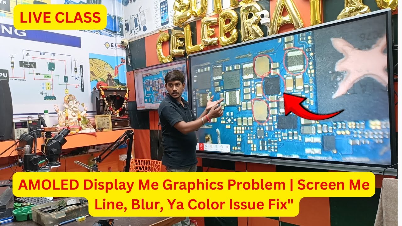 AMOLED Display Graphics Problem Fix | Mobile Screen Issue Solution