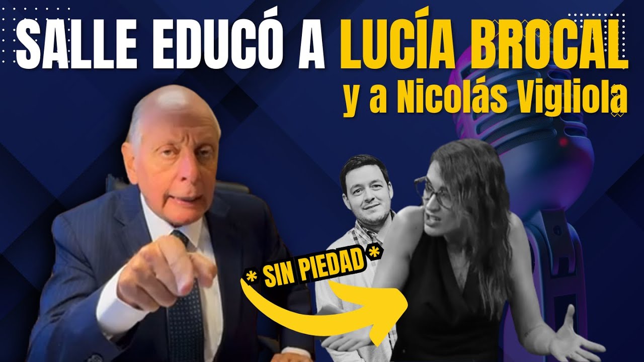 😱 SALLE EDUCÓ "SIN PIEDAD" A LUCÍA BROCAL Y A NICOLÁS VIGLIOLA 😳 | Gustavo Salle