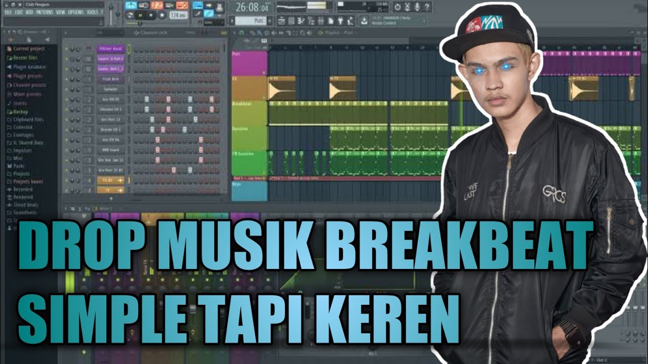( FREE FLP ) CARA MEMBUAT DROP MUSIK BREAKBEAT SIMPLE TAPI SANGAR ?!