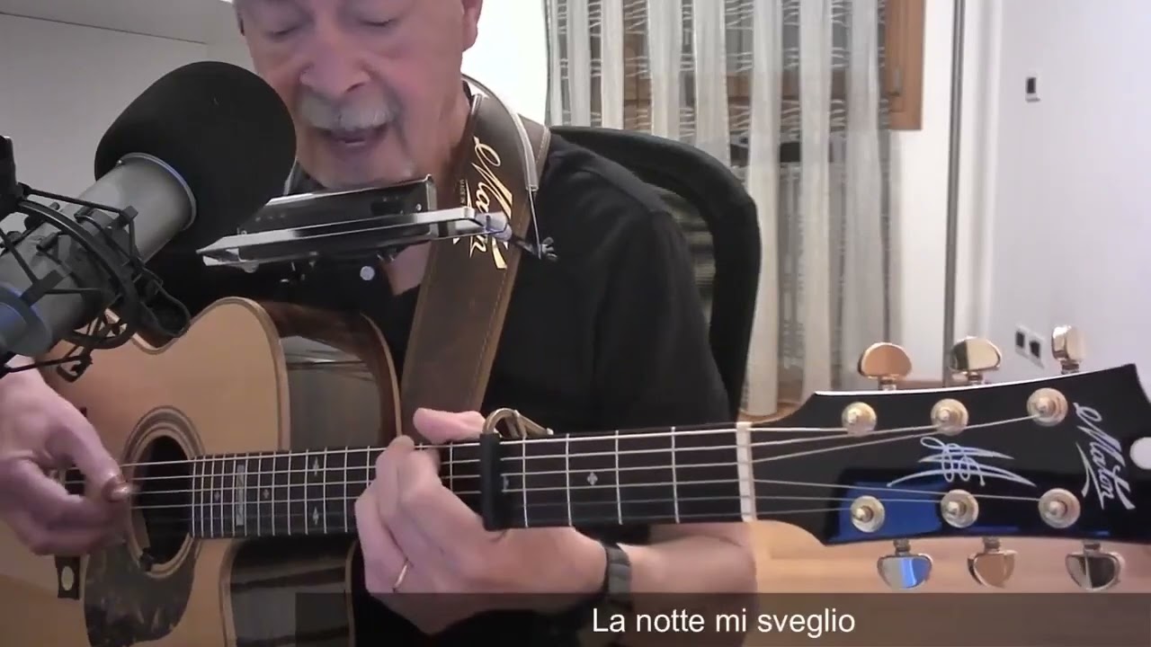 The sound of silence   cover by Gianluigi Battocchio #music #singer #player #guitar #harmonica