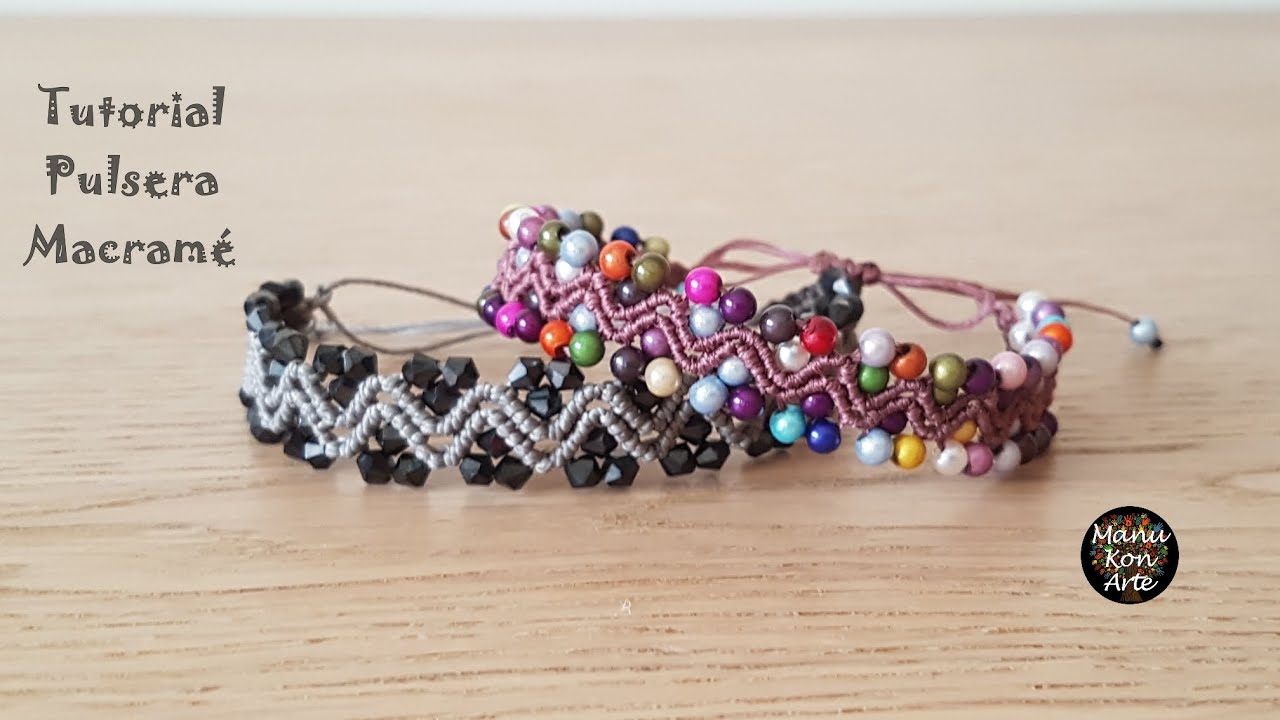 DIY Tutorial Cómo Hacer una Pulsera de Hilo en Macramé Paso a Paso muy Fácil/Macrame Bracelet