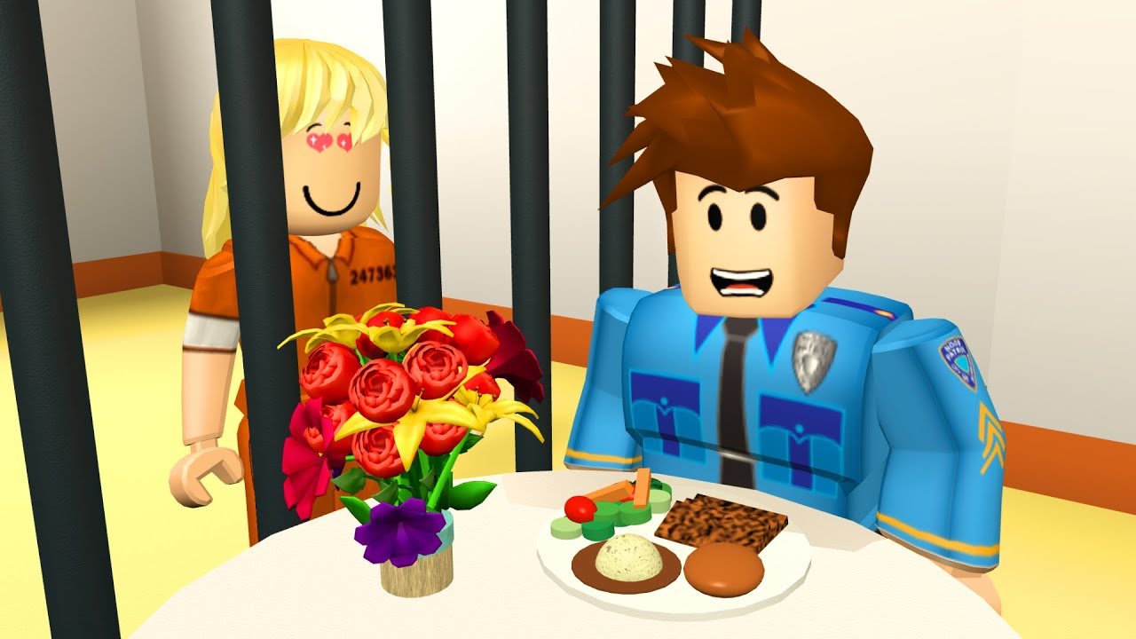 CRIMINAL DATES POLICE OFFICER IN PRISON! - Roblox Jailbreak Roleplay