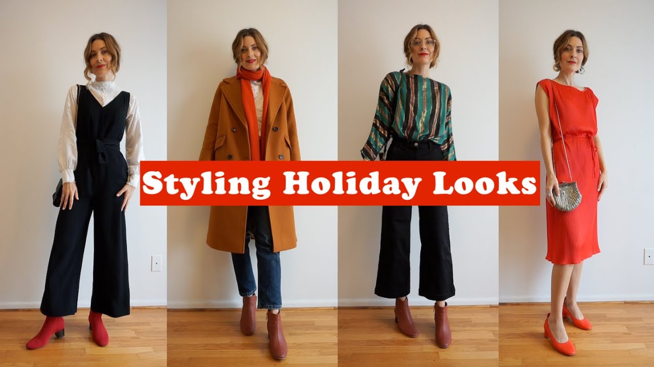Holiday Outfit Ideas with Vintage and Modern Clothing Feat. Everlane | Tiny Acorn