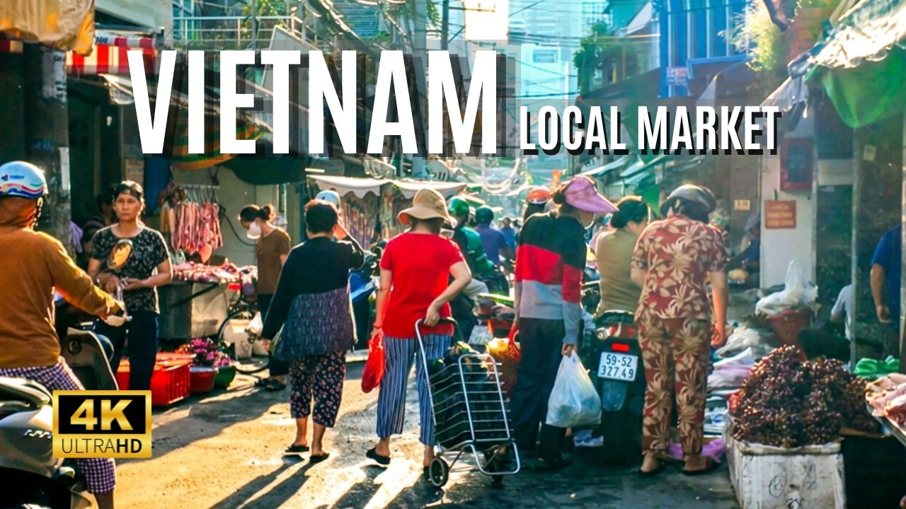 Vietnam Local Market Walk 🇻🇳 Fresh Meat, Seafood & Local Life | Ho Chi Minh City 4K Walking Tour