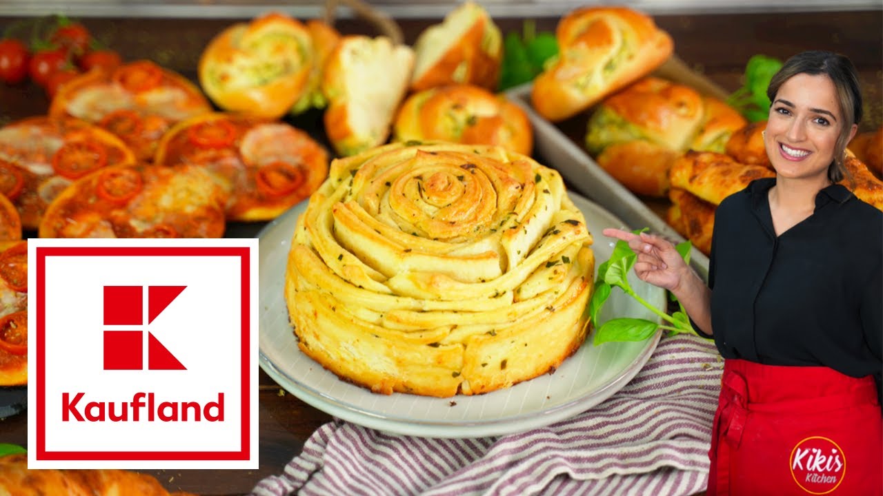 Hefeteig-Rezept | Vier Snacks aus einem Hefeteig backen | Kikis Kitchen & Kaufland