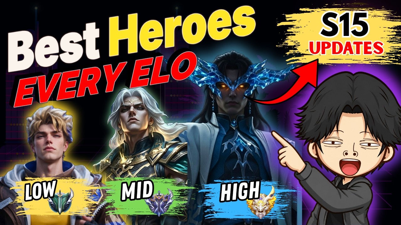 BEST Heroes To CLIMB For EVERY Elo! | Season 15 Honor of Kings