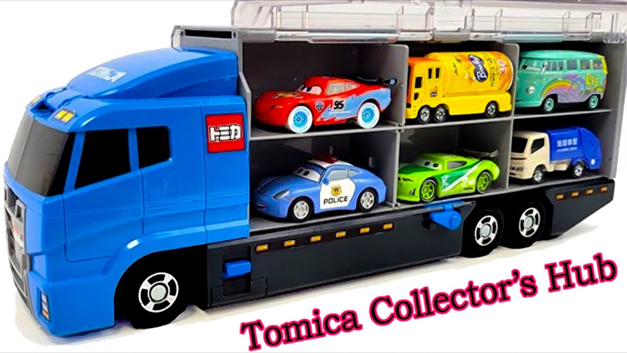 トミカ☆世界の高級な車のミニカーを開封してコンボイへ収納！ホンダ スプランキもある☆Tomica 