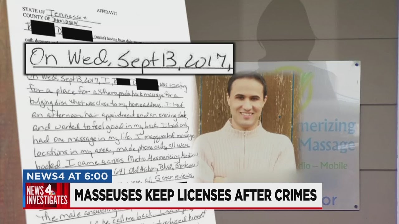 Massage therapists kept state certification for years after being charged with sex crimes