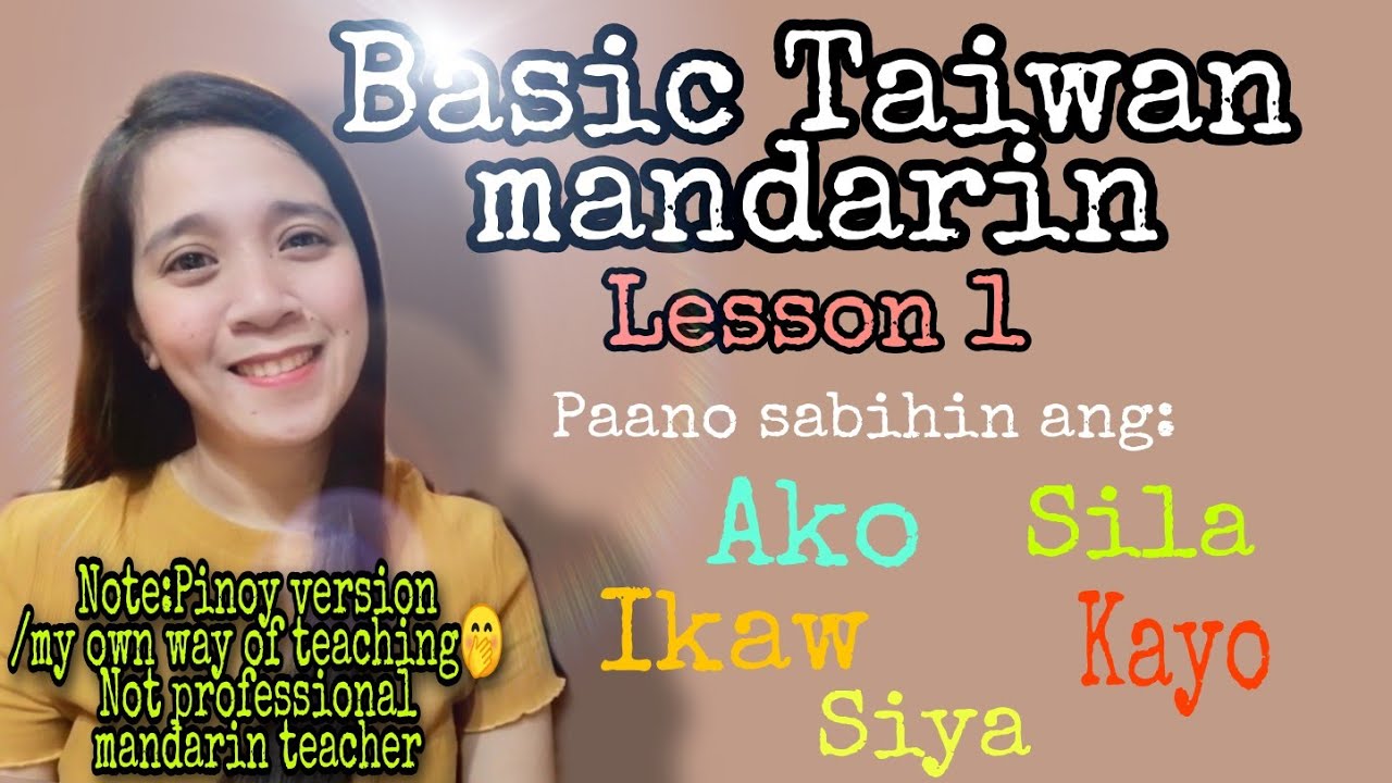 Basic Taiwan mandarin | Lesson 1😁|Taiwan Factory Worker |Kamille Parairo